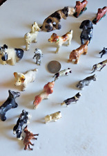 23 Antique Vintage Toys Figures Lead Cast Iron all Metal Dogs Playset Train picture
