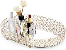 Crystal Vanity Tray Mirrored Dresser Perfume Trays for Makeup Tray Cosmetic Skin picture