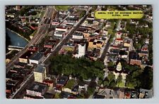 Elyria OH-Ohio, Colorful Aerial View Of Elyria Business Section Vintage Postcard picture