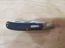 Schrade Old Timer Knife  96OT Bearhead Trapper  with Toothpick Tweezers picture
