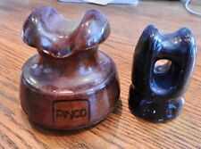 Pair of 2 vintage telephone insulators - Larger Pinco and smaller one picture