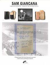 Sam Giancana - Chicago Mob Boss - Sept 6. 1952 Hand-Written Betting Book Page picture