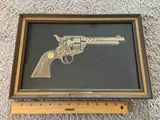 1979 Franklin Mint Colt .45 Peacemaker 24K Gold & Sterling Silver Silhouette COA picture