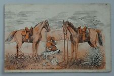 I Have Been Stopping The (Male) Cute 1914 Western Romance Comic DB Postcard 7283 picture