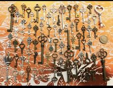 68 Bult Lot Skeleton Keys Vintage Antique picture