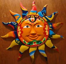 Painted Mexican Sun Cantina Restaurant or Home Wall Decor Metal Sculpture NEW picture