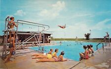 1964 OH Camp Ross Trails Girl Scout Camp Pool Vintage  postcard A71 picture