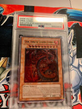 YugiohPSA7 Euro Print Uria Lord of Searing Flames 1st Ultimate Silver Eye Error picture