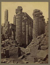 At Great Hall,Carnac,Karnak,Egypt,Francis Frith,Archaeological Site,1856-1860 picture