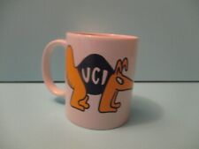 Vintage 1980s Uc Irvine Anteaters Ceramic Coffee Mug Blue Yellow 3 3/4