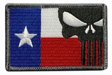 Texas Flag Skull Patch Hook 3.0 x 2.0 - TP9) picture