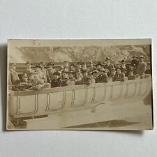 Antique RPPC Real Photograph Postcard Tour Car Men & Women picture