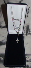 Roman Inc. Rosary- Brand NEW With Tags and Box- Beautiful colors and Design picture