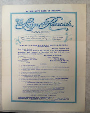1953 Masonic Invitation - Leicester #2429 