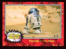 2022 Topps Chrome Sapphire Star Wars - PURSUED BY THE JAWAS #130 - R2-D2 RED /5 picture