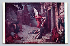 Artist Signed Jules Elie Delaunay The Plague in Rome Postcard picture
