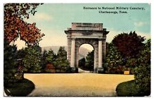 1912 Entrance to National Miltary Cemetery, Chattanooga, TN Postcard picture