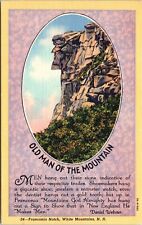 Old Man Mountain Franconia Notch NH New Hampshire Postcard Unposted Vintage picture
