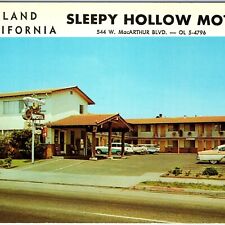 c1950s Oakland, CA Sleepy Hollow Motel San Francisco Chevrolet Car PC Vtg A126 picture