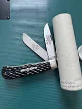 RARE GEC GREAT EASTERN CUTLERY 23 Frontier Green Trapper Knife 04/250 2006 picture