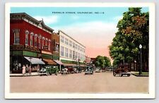 c1920s Downtown Franklin Ave Billiards Woolworth Valparaiso Indiana IN Postcard picture