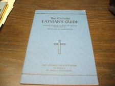 1960 THE CATHOLIC LAYMAN'S GUIDE Book Booklet Pamphlet picture