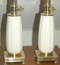 LENOX STIFFEL One Or Pair HOLLYWOOD Regency Porcelain Brass Milk Glass  Modern  picture