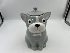 World Market Ceramic Large 4x10in French Bulldog Cookie Jar BB02B26001 picture