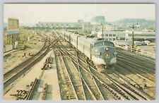 Postcard C&O B&O C.U.T. Amtrak #2 Cincinnati Union Terminal Train Locomotive picture