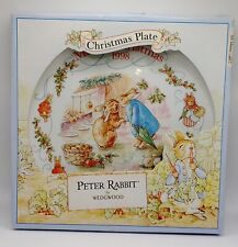 Vintage Wedgwood Peter Rabbit 1998 Merry Christmas Plate Collectible NOS picture