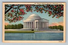 Thomas Jefferson Memorial, Blossoms, Washington DC Vintage Postcard picture