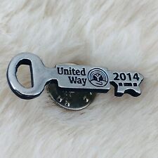 2014 United Way Key Shaped Lapel Pin picture