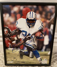 Barry Sanders Autographed & Framed 8x10 Photo NFL w/Hologram picture