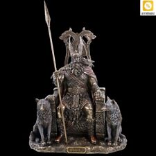 Odin On The Throne Geri & Freki VERONESE Figurine Hand Painted Great For A Gift picture