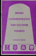 RARE ANTIQUE BRITISH THIMBLES SEWING TOOLS & NOTIONS COMMEMORATIVE SOUVENIR picture