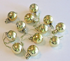 Faceted Mini Balls Christmas Ornaments Decorations Gold 1
