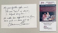 Clarence Thomas Signed Auto 4x6 Card w Handwritten Quote Note JSA Supreme Court picture