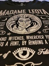 OFFICIAL DISNEY Madame Leota Haunted Mansion Womens Top Black Shiny Shirt M picture