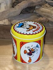 Vintage Disney 1982 CHEINCO HOUSEWARES  Series 1 DONALD DUCK TIN With Lid *Rare* picture