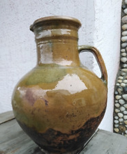 Antique Brown Glazed Stoneware Crock Old Pottery Jar price per 1 picture