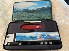 Vintage VICTORINOX Swiss Army Collector's Tin Gift Set Knife & Truck - Limited picture