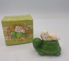 Vintage Avon Woodland Charmers Rabbit & Turtle Mini Pomander 1982 picture