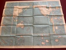 ANTIQUE PACIFIC OCEAN MAP National Geographic December 1936  picture
