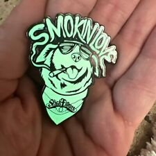 Stick Figure Smokin’ Love Cocoa the Tour Dog pin Limited Edition LE75  GLOWS picture
