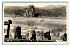 c1940's Beacon Rock Columbia River Highway The Dalles Oregon RPPC Photo Postcard picture