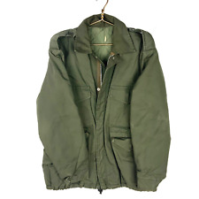 Vintage Military Cold Weather Jacket Size Extra Large Green Vietnam Era 60s 70s picture