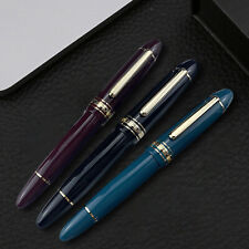 2023 Wingsung 630 Fountain Pen Resin Writing Pen Piston Gold Clip 0.5-0.7mm GiGZ picture