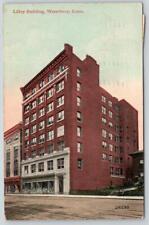 1913 WATERBURY CONNECTICUT CT LILLEY BUILDING RED BRICK ANTIQUE POSTCARD picture