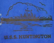 USS Huntington vintage matchbook cover U. S. Navy  picture