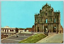 The Ruins of St. Paul's Church, Macao, China - Postcard picture